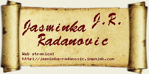 Jasminka Radanović vizit kartica